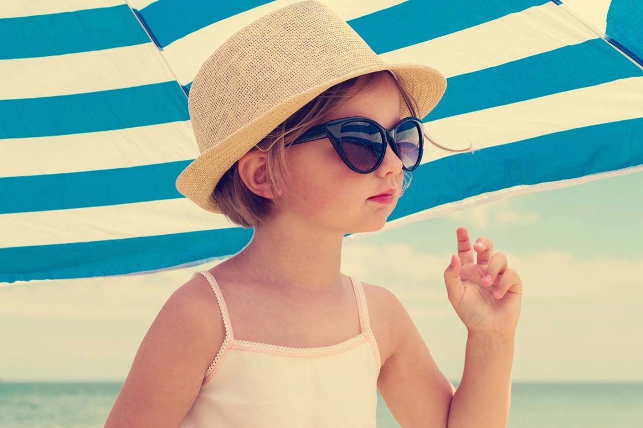 child on beach